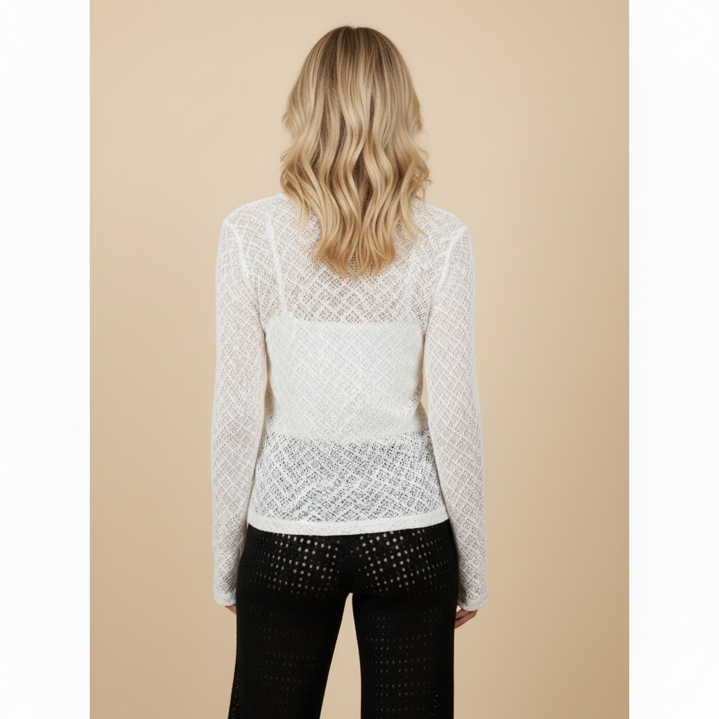 Cardigan leggerissimo traforato
