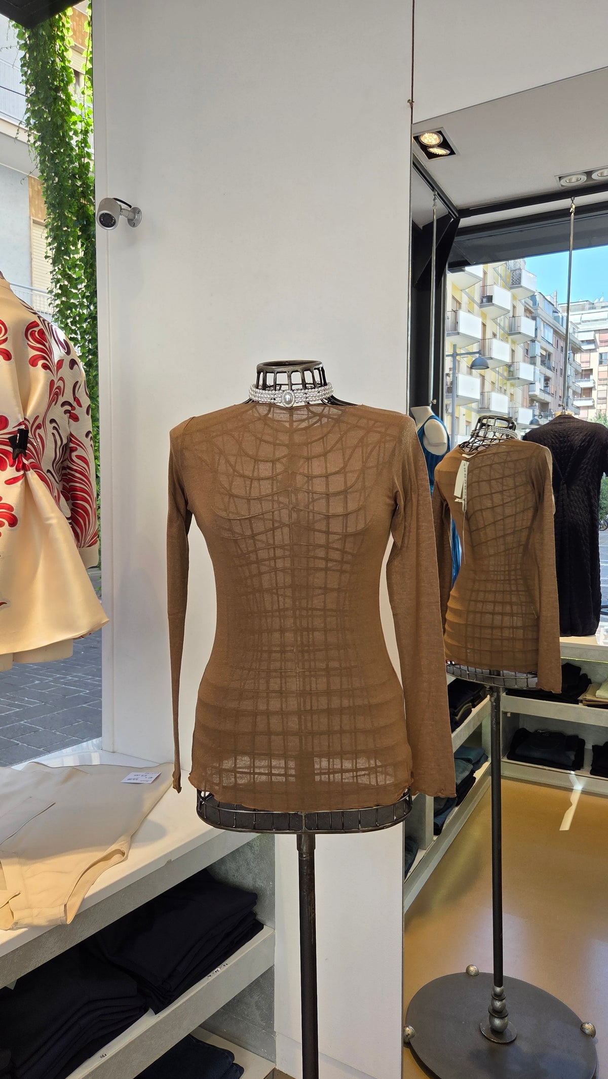 Maglia Sottogiacca Leggera in Misto Cashmere, Marrone, Ruggine, Grigia, Blu, Beige