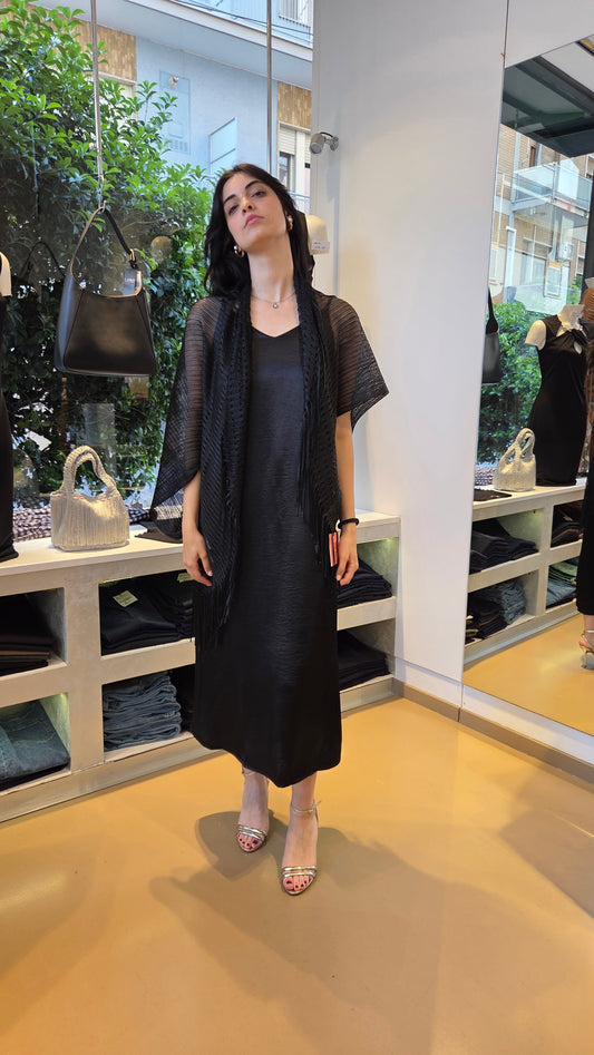 Cappa Mantella con Frange -  Nera, Bronzo, Argento