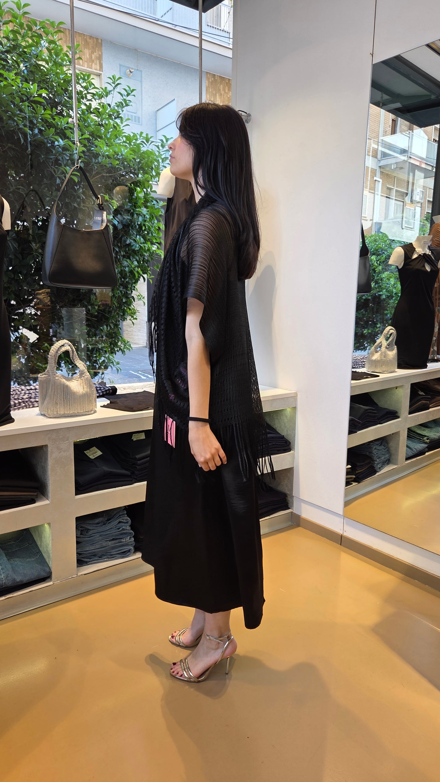 Cappa Mantella con Frange -  Nera, Bronzo, Argento