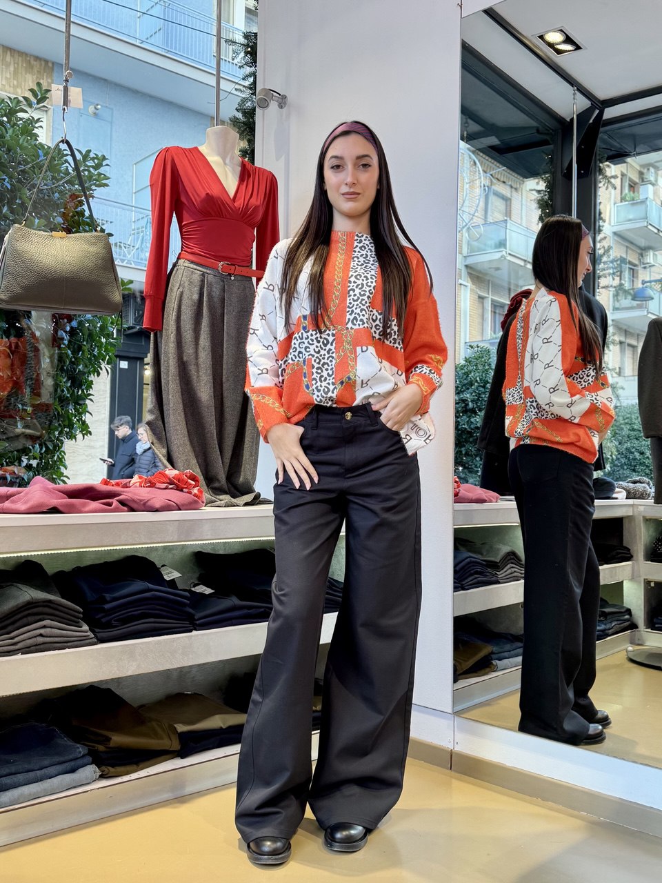 Pantaloni Jeans a Palazzo