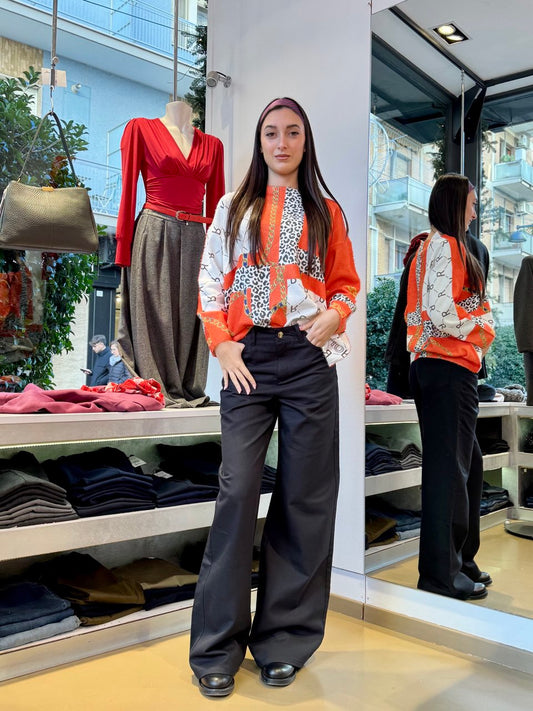 Pantaloni Jeans a Palazzo