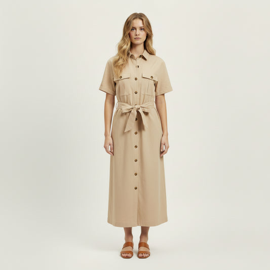 Abito a Chemisier a maniche corte