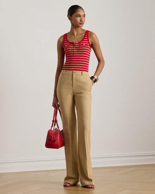 Classic stretch crepe trousers