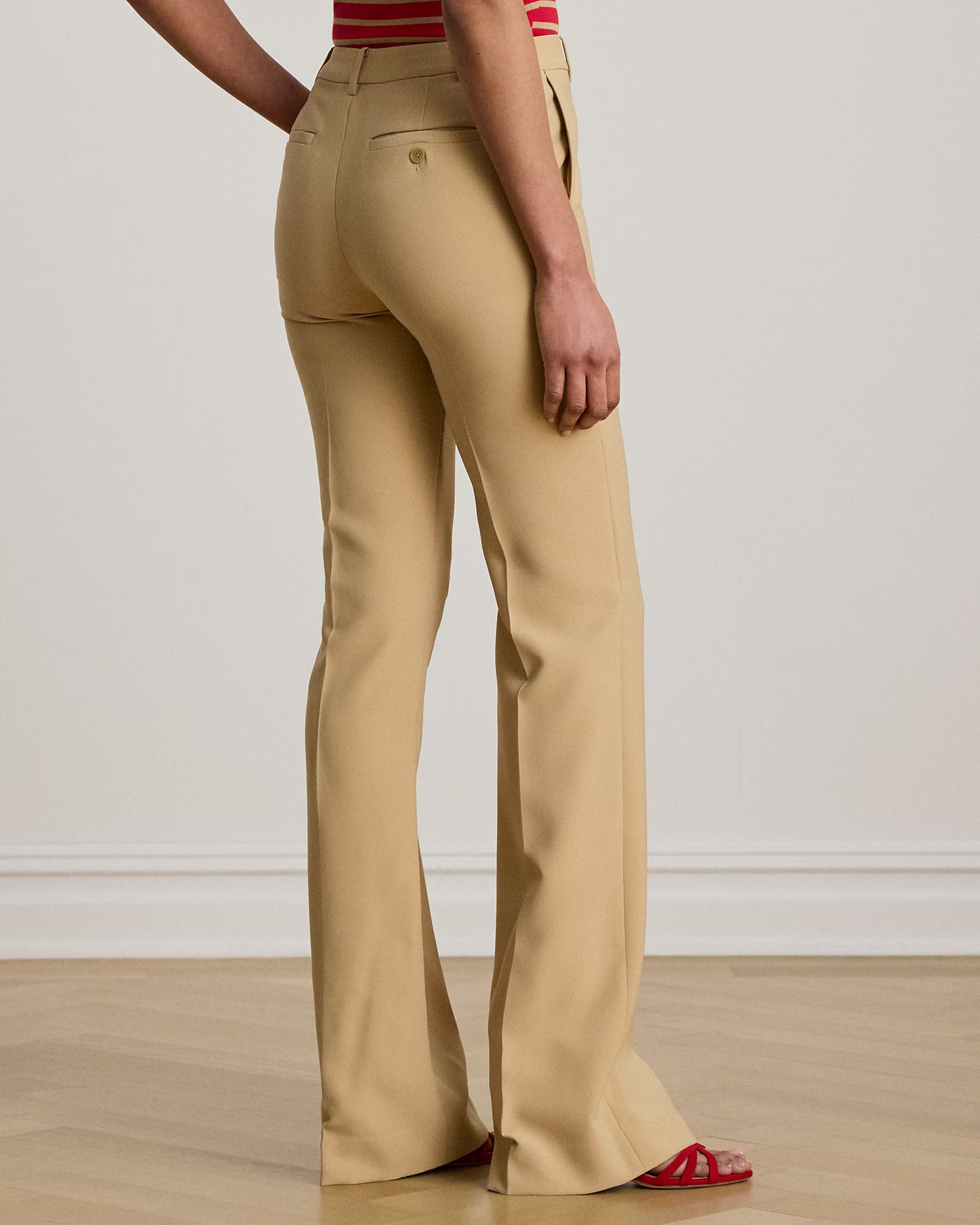 Classic stretch crepe trousers