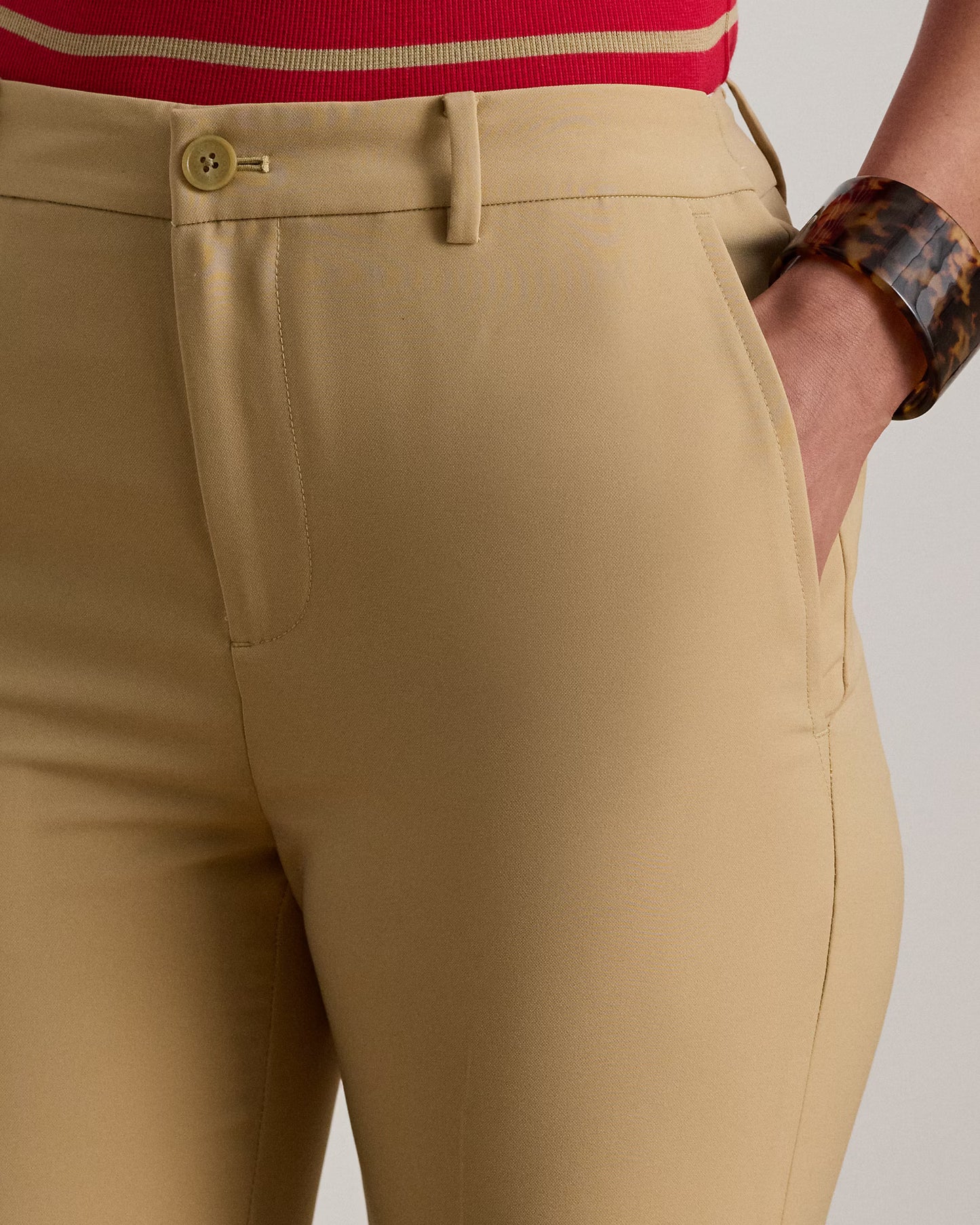 Classic stretch crepe trousers