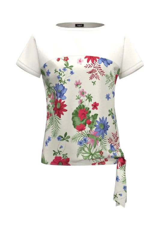 T-shirt con nodo laterale