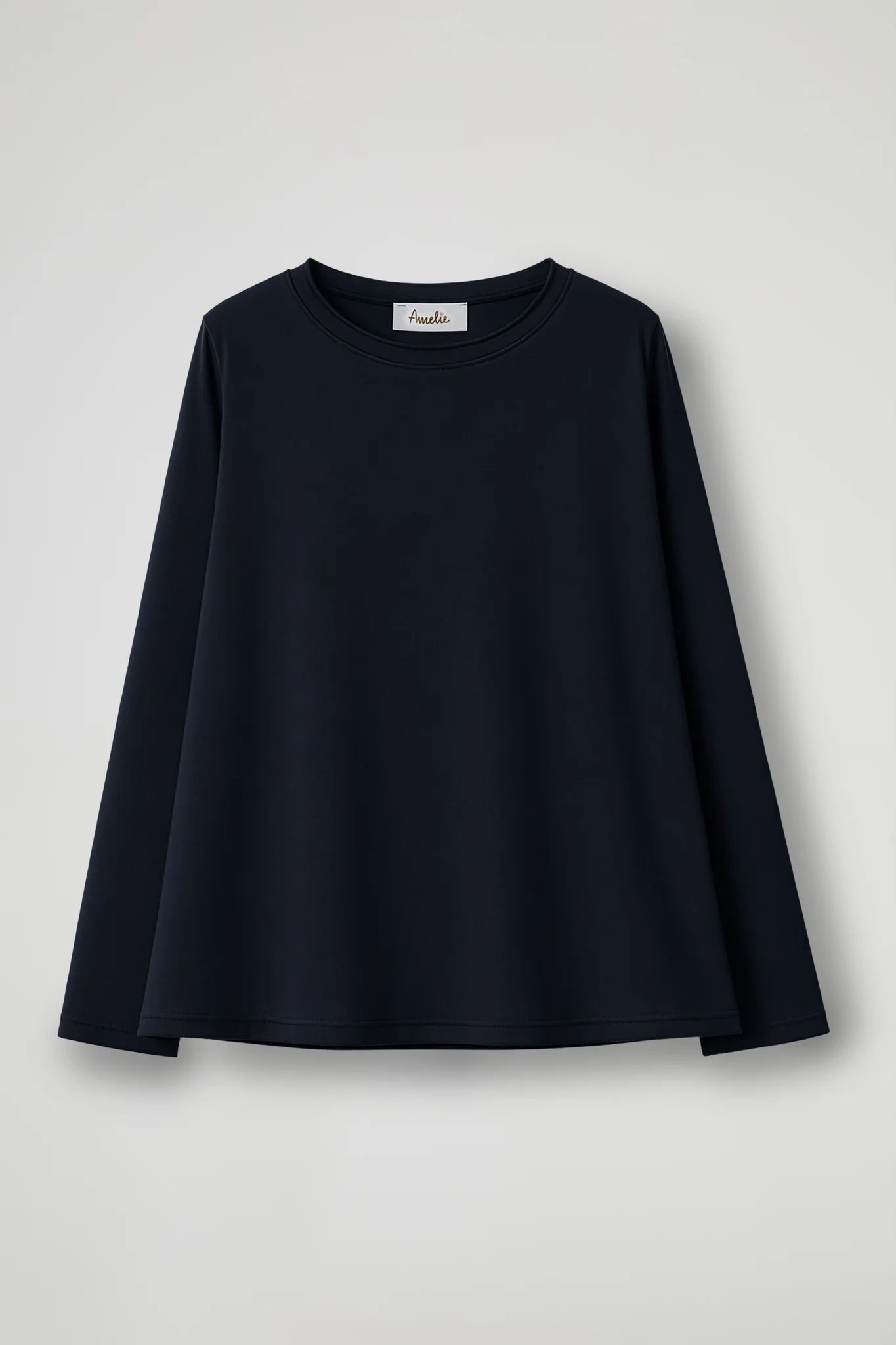 T-Shirt in cotone a maniche lunghe - Bianca, Nero, Verde Militare