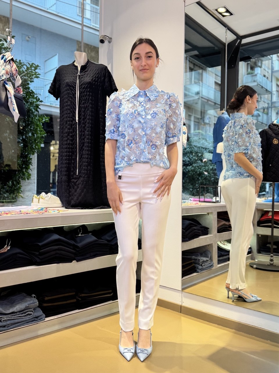 Floral Voile Shirt - Pink